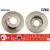 Jeu de 2 disques de frein TRW - DF6120