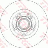 Disque de frein (à l'unité) TRW - DF6203BS