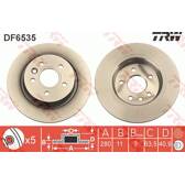 Jeu de 2 disques de frein TRW - DF6535