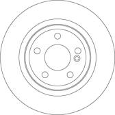 Jeu de 2 disques de frein TRW - DF6634