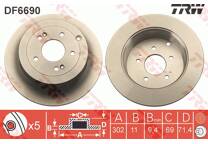Jeu de 2 disques de frein