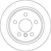 Jeu de 2 disques de frein TRW - DF6795