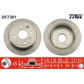 Jeu de 2 disques de frein TRW - DF7381