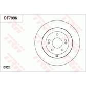 Jeu de 2 disques de frein TRW - DF7996