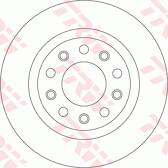 Jeu de 2 disques de frein TRW - DF8070