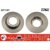 Jeu de 2 disques de frein TRW - DF1107