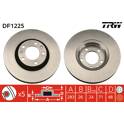 Jeu de 2 disques de frein TRW - DF1225