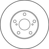 Jeu de 2 disques de frein TRW - DF1431