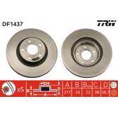 Jeu de 2 disques de frein TRW - DF1437