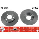 Jeu de 2 disques de frein TRW - DF1516