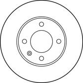 Jeu de 2 disques de frein TRW - DF1517