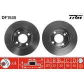 Jeu de 2 disques de frein TRW - DF1530