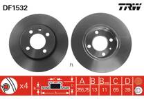 Jeu de 2 disques de frein