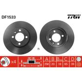 Jeu de 2 disques de frein TRW - DF1533
