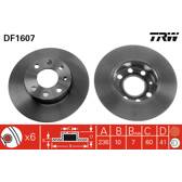 Jeu de 2 disques de frein TRW - DF1607
