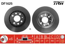 Jeu de 2 disques de frein