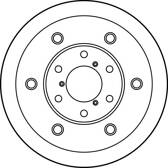 Disque de frein (à l'unité) TRW - DF1726S