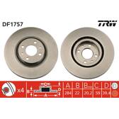 Jeu de 2 disques de frein TRW - DF1757