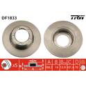 Jeu de 2 disques de frein TRW - DF1833