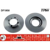 Jeu de 2 disques de frein TRW - DF1958