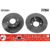 Jeu de 2 disques de frein TRW - DF2591