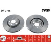 Jeu de 2 disques de frein TRW - DF2716