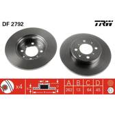 Jeu de 2 disques de frein TRW - DF2792