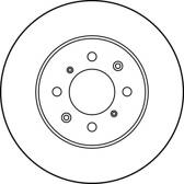 Jeu de 2 disques de frein TRW - DF3021