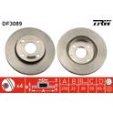 Jeu de 2 disques de frein TRW - DF3089