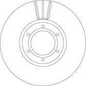 Jeu de 2 disques de frein TRW - DF4111