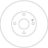 Jeu de 2 disques de frein TRW - DF4119