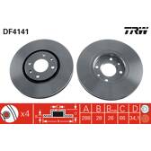 Jeu de 2 disques de frein TRW - DF4141