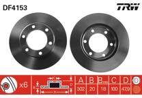 Jeu de 2 disques de frein