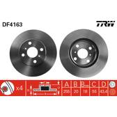 Jeu de 2 disques de frein TRW - DF4163