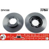 Jeu de 2 disques de frein TRW - DF4168