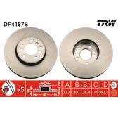 Disque de frein (à l'unité) TRW - DF4187S
