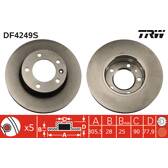 Disque de frein (à l'unité) TRW - DF4249S