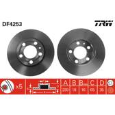 Jeu de 2 disques de frein TRW - DF4253