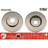 Disque de frein (à l'unité) TRW - DF4310S