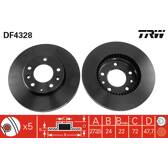 Jeu de 2 disques de frein TRW - DF4328