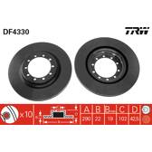 Jeu de 2 disques de frein TRW - DF4330