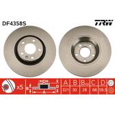 Disque de frein (à l'unité) TRW - DF4358S