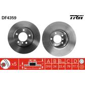 Jeu de 2 disques de frein TRW - DF4359