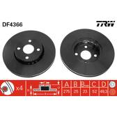Jeu de 2 disques de frein TRW - DF4366