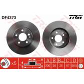 Jeu de 2 disques de frein TRW - DF4373