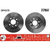 Jeu de 2 disques de frein TRW - DF4375