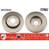 Disque de frein (à l'unité) TRW - DF4392S