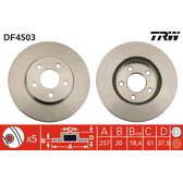 Jeu de 2 disques de frein TRW - DF4503