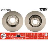 Disque de frein (à l'unité) TRW - DF4760S