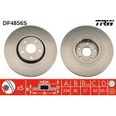 Disque de frein (à l'unité) TRW - DF4856S